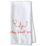 Nurse Kitchen Towel - Waffle Weave - Partial Print (Personalized)