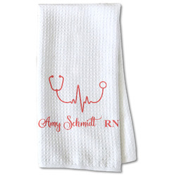 Nurse Kitchen Towel - Waffle Weave - Partial Print (Personalized)