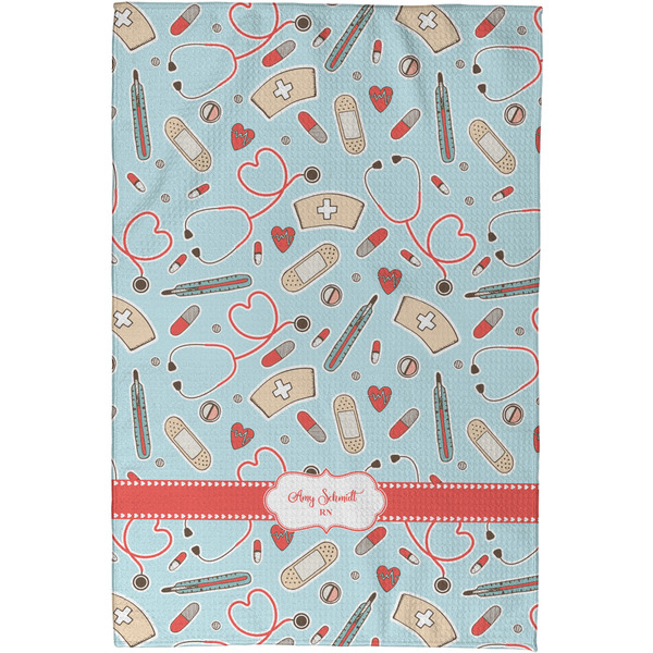 Nurse Waffle Weave Towel - Full Color Print - Approval Image