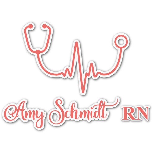 Custom Nurse Graphic Decal - Large (Personalized)