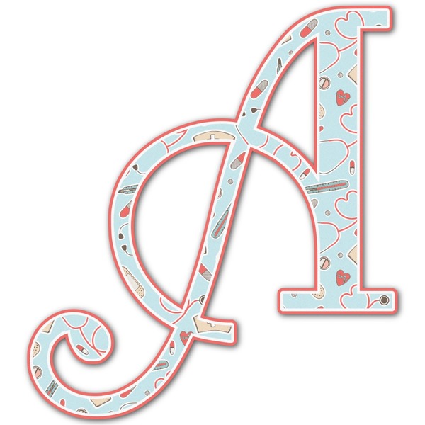 Custom Nurse Letter Decal - Large (Personalized)