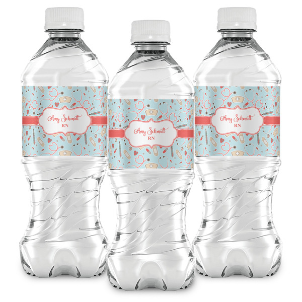 Nurse Water Bottle Labels - Front View