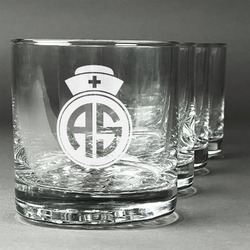 Nurse Whiskey Glasses (Set of 4) (Personalized)
