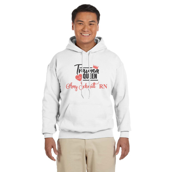 Custom Nurse Hoodie - White - Small (Personalized)