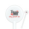Nurse 5.5" Round Plastic Stir Sticks - White - Double Sided (Personalized)