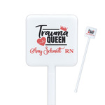 Nurse Square Plastic Stir Sticks (Personalized)