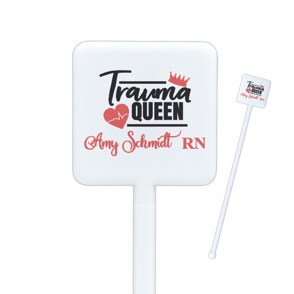 Custom Nurse Square Plastic Stir Sticks (Personalized)