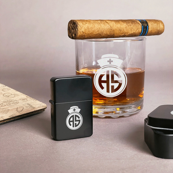 Nurse Windproof Lighters - Black - In Context