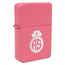 Nurse Windproof Lighter - Pink - Single Sided (Personalized)