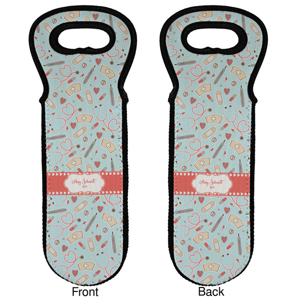 Nurse Wine Tote Front & Back