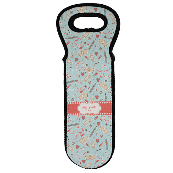 Custom Nurse Wine Tote Bag (Personalized)