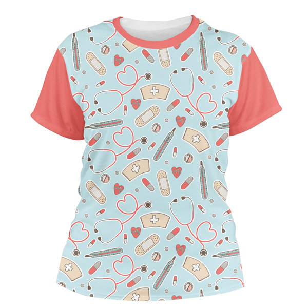Custom Nurse Women's Crew T-Shirt - X Small