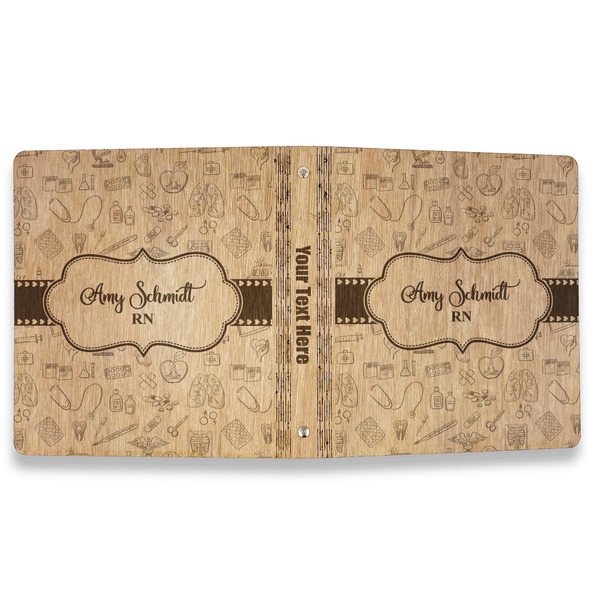 Nurse Wood 3-Ring Binders - 1" Letter - Approval