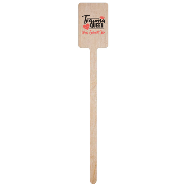 Nurse Wooden 6.25" Stir Stick - Rectangular - Single Stick