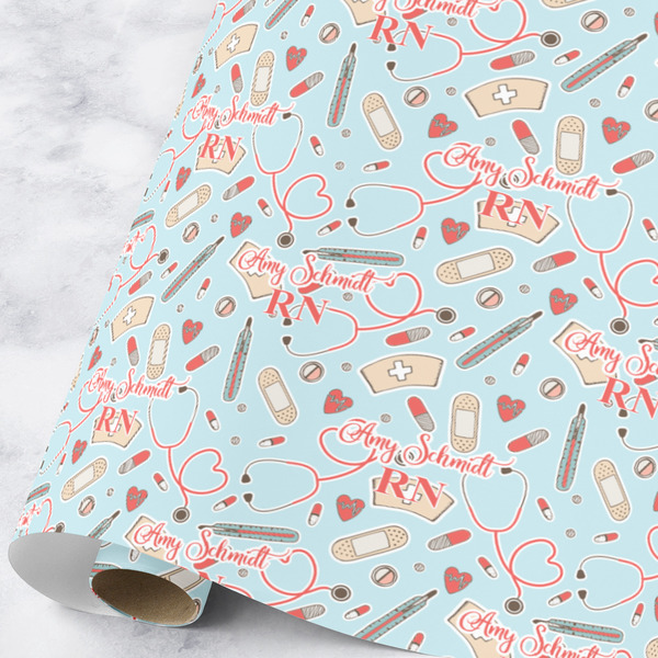 Custom Nurse Wrapping Paper Roll - Large (Personalized)