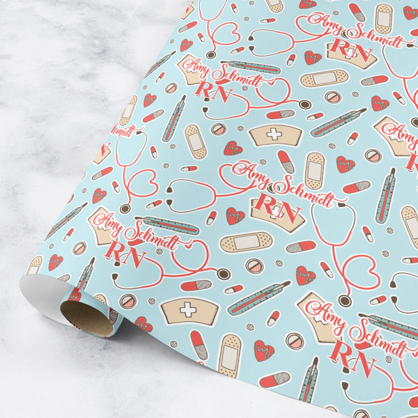 Custom Nurse Wrapping Paper Roll - Small (Personalized)