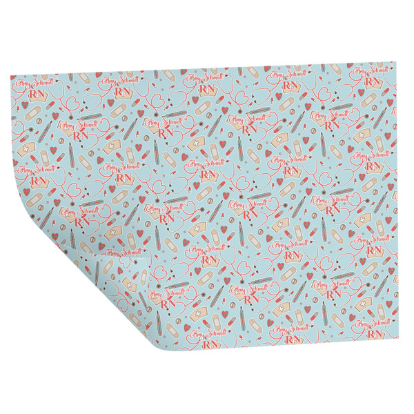 Nurse Wrapping Paper Sheet - Double Sided - Folded