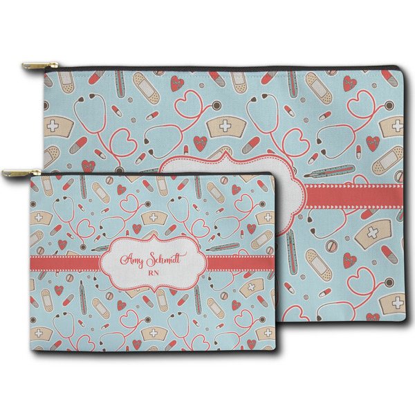 Nurse Zippered Pouches - Size Comparison