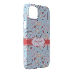 Nurse iPhone Case - Plastic - iPhone 14 Plus (Personalized)