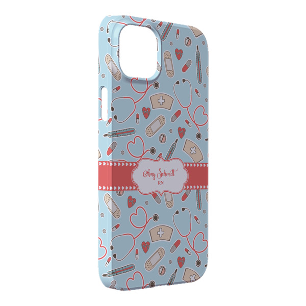 Custom Nurse iPhone Case - Plastic - iPhone 14 Plus (Personalized)