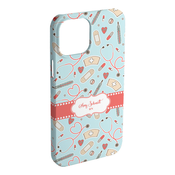 Custom Nurse iPhone Case - Plastic - iPhone 15 Plus (Personalized)