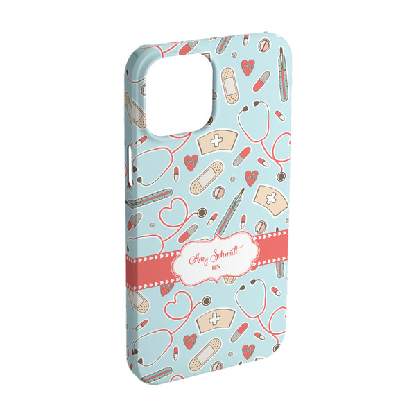 Custom Nurse iPhone Case - Plastic - iPhone 15 Pro (Personalized)