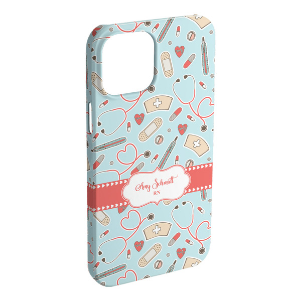 Custom Nurse iPhone Case - Plastic - iPhone 15 Pro Max (Personalized)