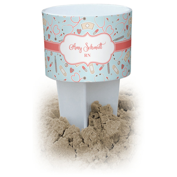 Custom Nurse Beach Spiker Drink Holder (Personalized)