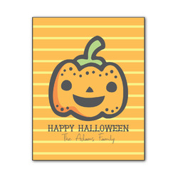 Halloween Pumpkin Wood Print - 11x14 (Personalized)