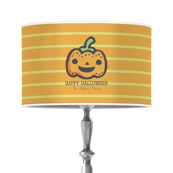 Custom Halloween Pumpkin 12" Drum Lamp Shade - Poly-film (Personalized)