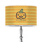 Halloween Pumpkin 12" Drum Lampshade - ON STAND (Poly Film)