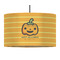 Halloween Pumpkin 12" Drum Lampshade - PENDANT (Fabric)