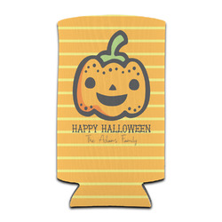 Halloween Pumpkin Can Cooler (tall 12 oz) (Personalized)