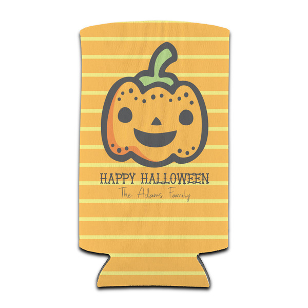 Custom Halloween Pumpkin Can Cooler (tall 12 oz) (Personalized)