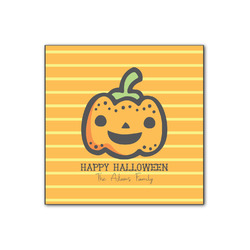 Halloween Pumpkin Wood Print - 12x12 (Personalized)