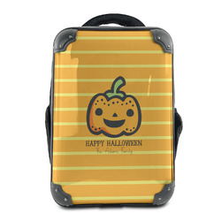Halloween Pumpkin 15" Hard Shell Backpack (Personalized)