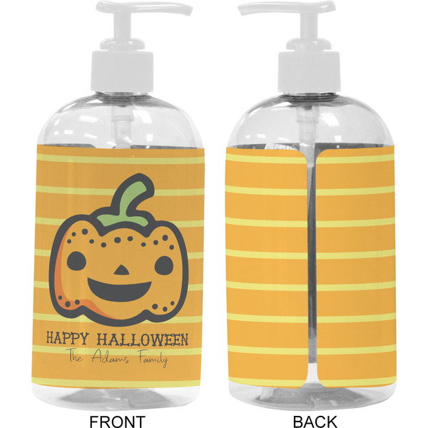 Halloween Pumpkin 16 oz Plastic Liquid Dispenser- Approval- White