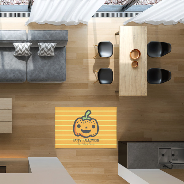 Halloween Pumpkin 2'x3' Indoor Area Rugs - IN CONTEXT