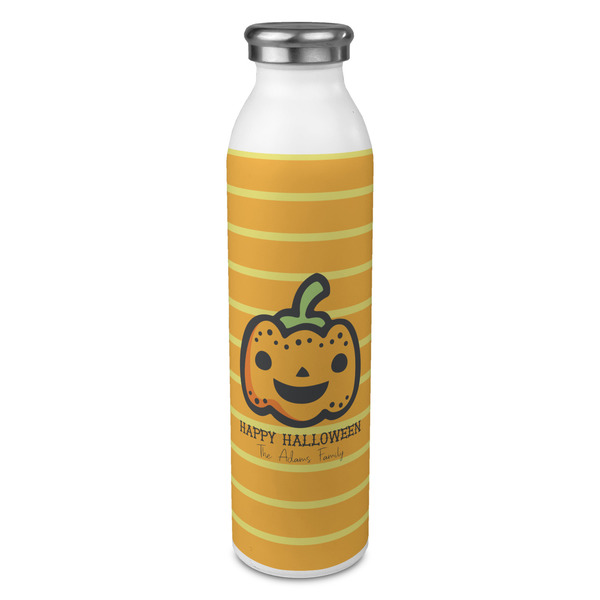 Custom Halloween Pumpkin 20oz Stainless Steel Water Bottle - Full Print (Personalized)