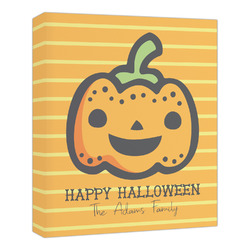 Halloween Pumpkin Canvas Print - 20x24 (Personalized)