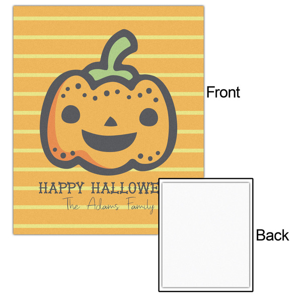 Halloween Pumpkin 20x24 - Matte Poster - Front & Back