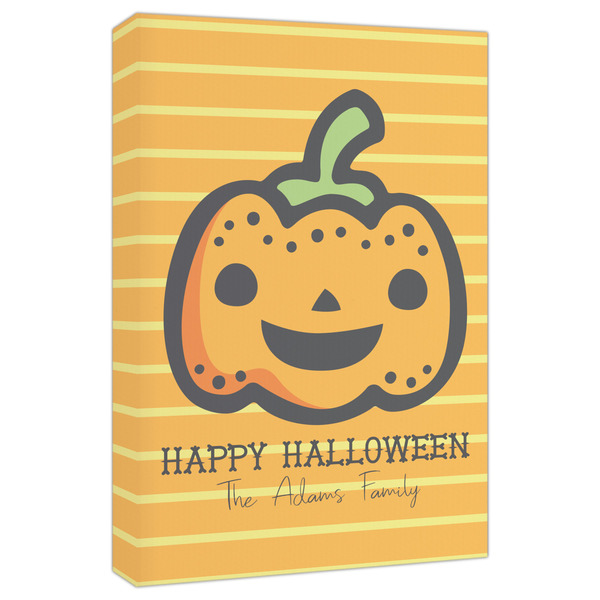 Custom Halloween Pumpkin Canvas Print - 20x30 (Personalized)