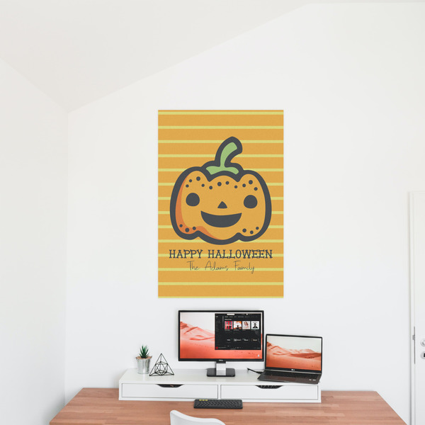 Halloween Pumpkin 24x36 - Matte Poster - On the Wall