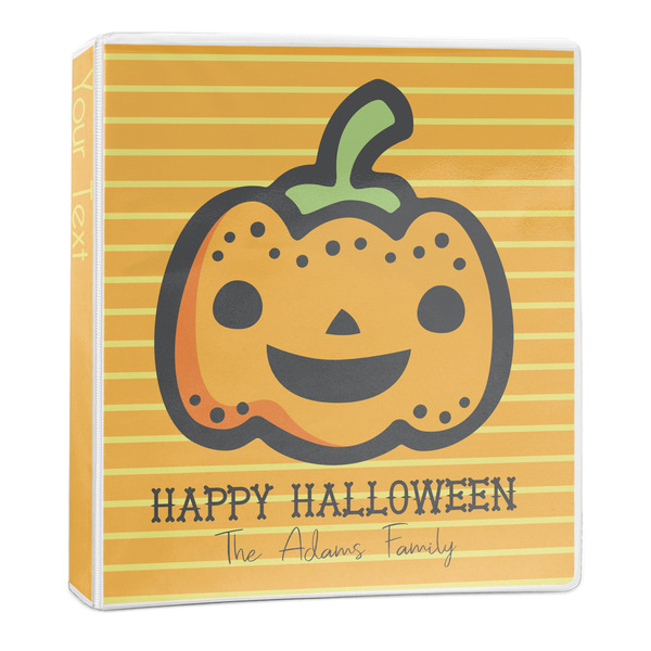 Custom Halloween Pumpkin 3-Ring Binder - 1 inch (Personalized)