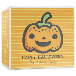 Halloween Pumpkin 3-Ring Binder - 3 inch (Personalized)