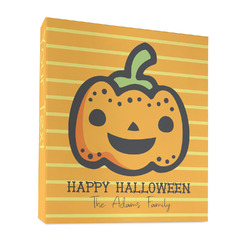 Halloween Pumpkin 3 Ring Binder - Full Wrap - 1" (Personalized)