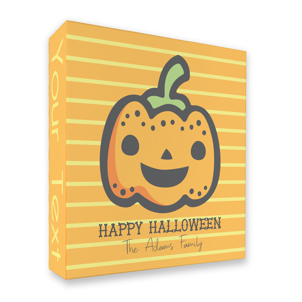 Custom Halloween Pumpkin 3 Ring Binder - Full Wrap - 2" (Personalized)