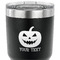 Halloween Pumpkin 30 oz Stainless Steel Ringneck Tumbler - Black - CLOSE UP
