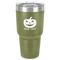Halloween Pumpkin 30 oz Stainless Steel Tumbler - Olive - Single-Sided (Personalized)