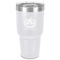 Halloween Pumpkin 30 oz Stainless Steel Tumbler - White - Single-Sided (Personalized)
